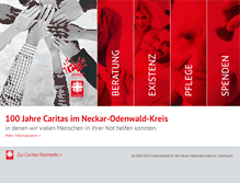 Tablet Screenshot of caritas-nok.de